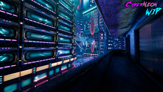 [UE4][WIP] CyberNeon...