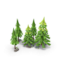 Low Poly Forest Object