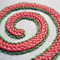Plaited Braid Stitch from Needle 'n Thread - video and printable instructions for this gorgeous stitch!