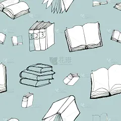 书,四方连续纹样,文学,纺织品,图书馆,图像,壁纸,侦探,装饰,教育