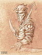 [转载]魔幻大师Paul <wbr><wbr>Bonner（保罗.邦纳）线稿大赏