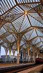 Train Station Oriente, Lisbon, Portugal