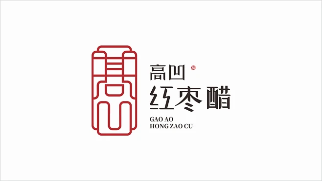 梅大黑丨logo设计 红枣醋图片_logo设计图片素材-花瓣网