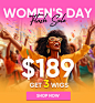Wooo! $189 Take 3 WIGS as Perfect Gift For Queens! - 