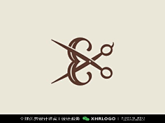 剪刀LOGO精选合集/理发店/美发/发型/洗剪吹-花瓣网|陪你做生活的设计师 | 发#发型师洗剪吹#标志设计 (51)