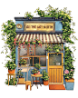 Storefront Illustrations by Angela Hao