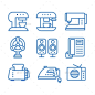 家用电器的图标-杂项图标Set of Household Appliances Icons - Miscellaneous Icons设备、搅拌机、清洁、烹饪、电气、设备、风扇,食物,冰箱,回家,家庭,图标,图标,铁、厨房、机、微波、混合机,烤箱,冰箱,集,符号,火炉,符号,技术,烤面包机,电视,真空,矢量,垫圈 appliance, blender, clean, cooking, electric, equipment, fan, food, fridge, home, household, icon