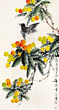 黄永玉作品欣赏黄永玉荷花立轴纸本