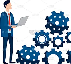 男商人,卡通,头像,商务,专业人员,经理,现代,城市