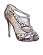 jimmy choo shoe illustration | seven silver sequins.: Jimmy Who? Jimmy Choo, That's Who {idiot}.
