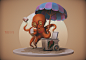 Hittin' Some Dingers - Gop Gap Fan Sculpt..., Daniel McKay : I love Gop Gap's artwork and when I saw this character go up on his instagram (instagram.com/gg.gopgap) I knew I wanted to sculpt it! All done in Zbrush with BPR final render. Feel free to follo