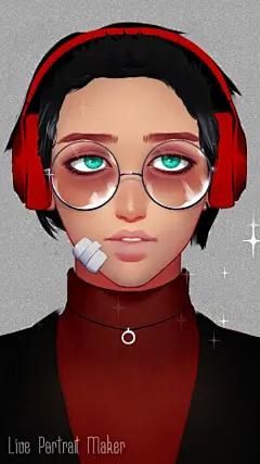 Live Portrait Maker 手游，手绘，插画，厚涂，人设，换装，捏脸