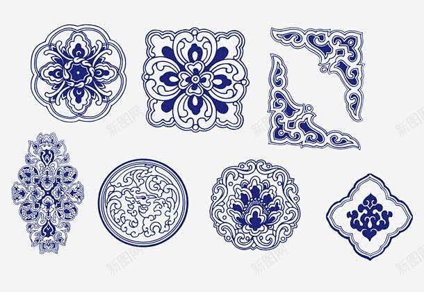 青花瓷花纹合集