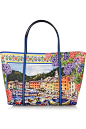 Dolce & Gabbana Portofino Escape Printed Leather Tote available for $2,495
