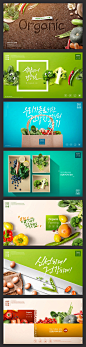 创意美食新鲜青菜蔬菜水果快递派送线上APP UI界面PSD设计素材