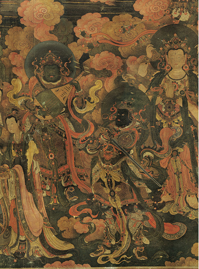 法海寺壁画高清电子图片佛像人物水月观音菩...