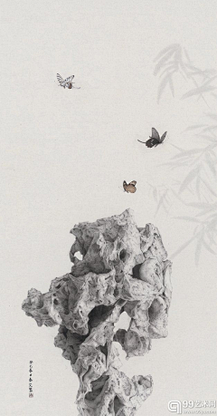 雪小石采集到国画---太湖石集