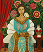 生命是一袭华美的袍，爬满了蚤子。【Catherine Nolin 油画】I_恩赞De阿卡娜色擦_新浪轻博客_Qing