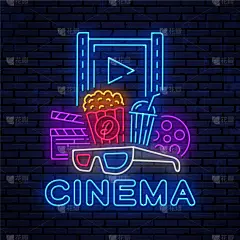 布告,明亮,霓虹灯,夜晚,概念,票,模板,休闲,设计