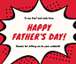 Red Father's Day Facebook Post