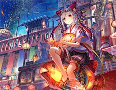 炫目的二次元世界！P站女画师藤原作品壁纸赏(8)_游侠网 Ali213.net