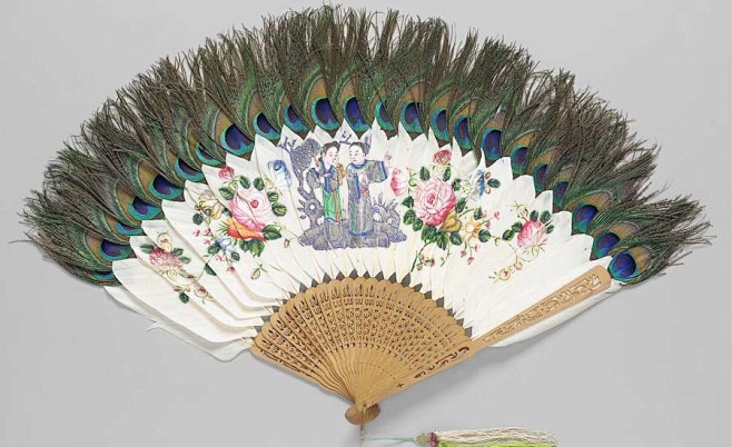  #文物#美国波士顿博物馆里中国的羽扇