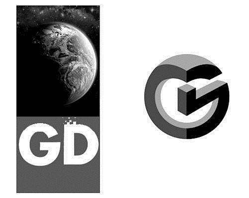 冠东汽车-地球+GD字母logo设计