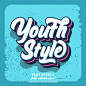 Youth style retro text effect Premium Vector | Free Vector #Freepik #vector #freevintage #freeretro #freeart #freecelebration