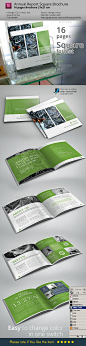 Annual Square InDesign Brochure