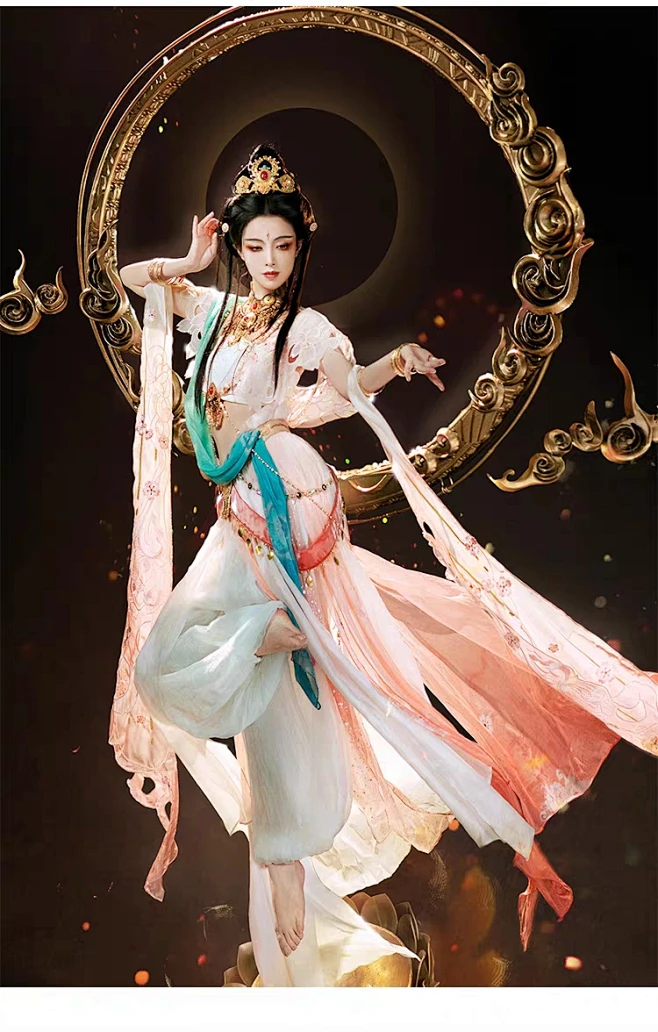敦煌天女-花瓣网