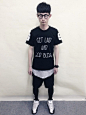 O.S.P本季2014春夏新款Tee 第一款重磅推出，设计风格为寓意浓重的标语加上背后十字架浮夸胶印