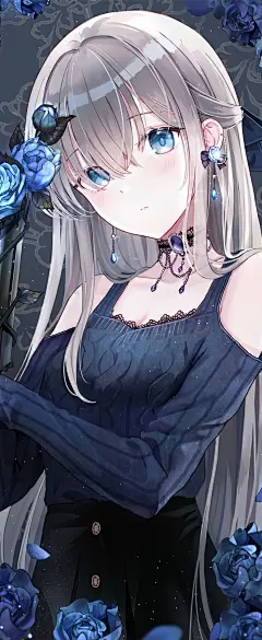 iren  二次元少女  
动漫壁纸  蓝色妖姬