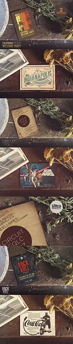 高品质的时尚高端复古风格的海报宣传单DM设计模板