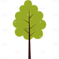 扁平套系素材-植物建筑