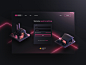 Factory statistics night dark pink render light beam forklift warehouse factory data branding gradient form sign in login ux ui illustration blender design 3d