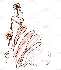 矢量背景的婚礼设计