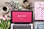 @宾都_ flower_macbook_pro_mockup_鮮花高清場景1920px