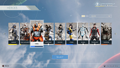 mei04采集到Game UI - CharacterSelect