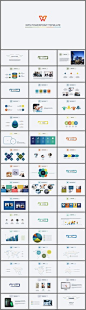 彩色图文排版设计企业团队营销宣传介绍PPT模板