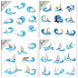 Sea graphics 海浪扬帆图形   - PS饭团网