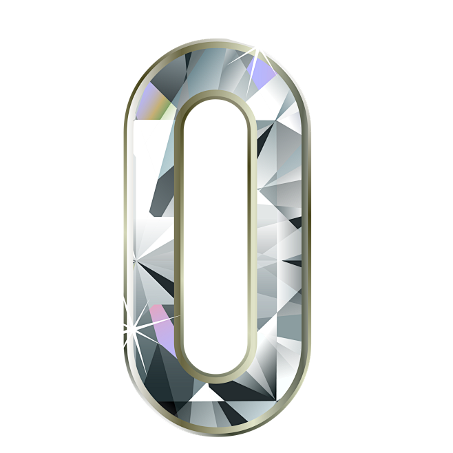 钻石水晶数字00001