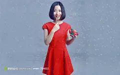 歌手红裙子姚贝娜桌面壁纸