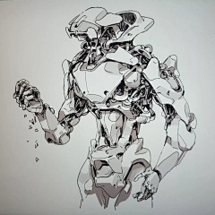 猫猫狗狗821采集到Brian Sum 加拿大概念艺术家  机械与机甲作品