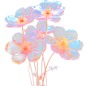 花瓣素材_通用玻璃质感立体3D花朵花卉免抠元素_193294558