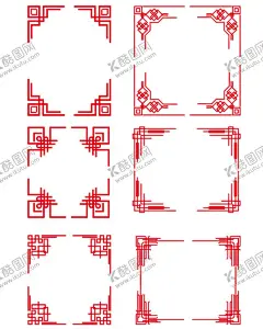 中国边框 【酷图网】红色的边框,中国花纹,中式边框,古典边框,古风画面,古风边框,中国风,矩形,