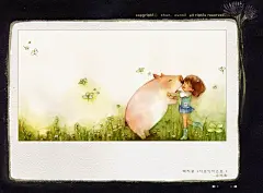 韩国童话世界淡彩插画 #采集大赛#