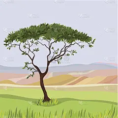 山地理想主义自然景观