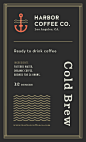 Harbor cold brew ptii label