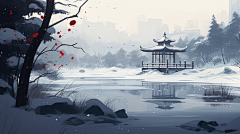 spark858采集到潮国创意chaopx-四季景色