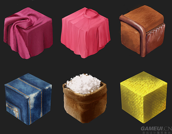 材质练习方块物体 |GAMEUI- 游戏...
